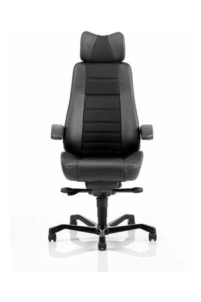 Stunden Stuhl Controller Comfort Line Leder Stoff Schwarz f jpg